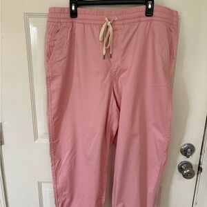 Pink Drawstring Pants.
